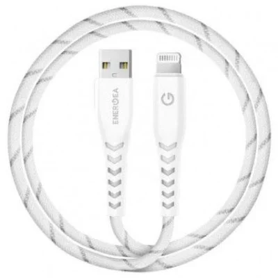 ENERGEA NYLOFLEX CABLE, CHARGE AND SYNC TOUGH LIGHTNING C89 MFI 1.5M &ndash; WHITE